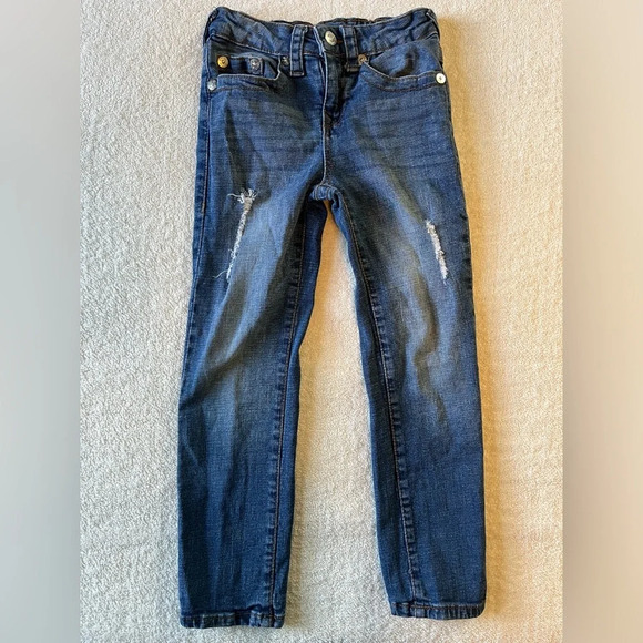 True Religion Relaxed Slim cut jeans, kid size 6 unisex - Picture 1 of 7